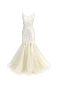 Ella // Ivory lace mermaid wedding dress