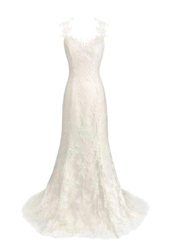 Charlotte // Ivory Corded Eyelash Lace Fishtail Wedding Dress