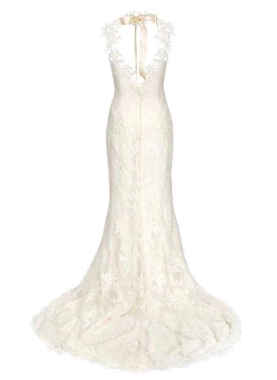 Charlotte // Ivory Corded Eyelash Lace Fishtail Wedding Dress