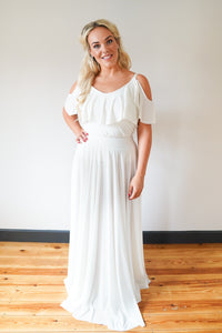 Penelope // Ivory Long Bridesmaids Maxi Skirt